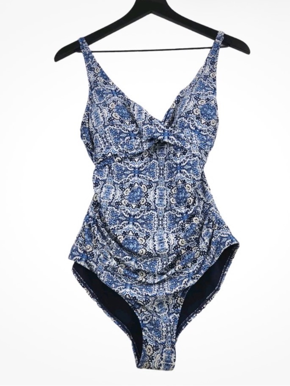 Nip tuckBlue Mosaic Print One-Piece Swimsuit women’s size 8
